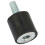 VD15x15 M3/M5/M6 Rubber Mounts, 4pcs, Black-Silver 6