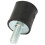 VD15x15 M3/M5/M6 Rubber Mounts, 4pcs, Black-Silver 9