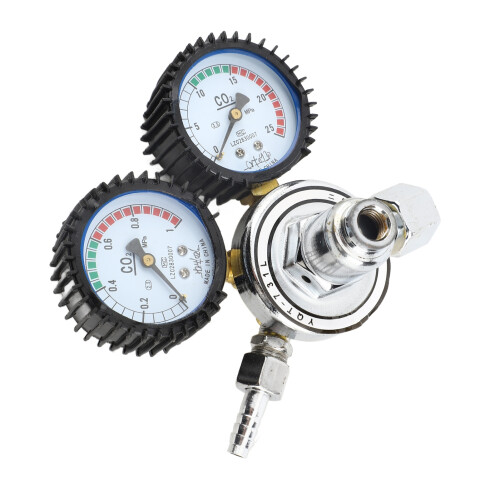 CO2 Regulator G5/8 0-1MPa 14.5x14cm Silver 1