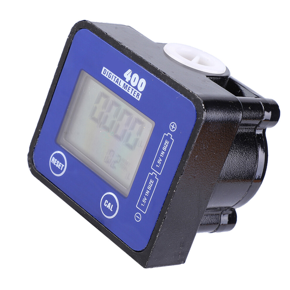 Lcd High Accuracy Aluminium Fuel Flow Meter Blue