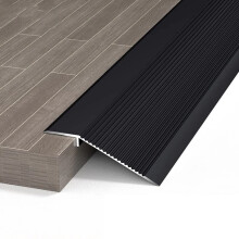Aluminum Floor Transition Strip 90cm–120cm Smooth Height Transition AntiSlip Doorway Edge Trim for Carpet and Tile