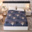 Waterproof Mattress Protector Full Size 138x190x30cm Deep Pocket Leaf Pattern 3 Piece Bed Sheet Set 1