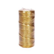 1.5mm Metallic Gold Cord 100M Reflective Twisted Rope for DIY Crafts Gift Wrap and Macrame
