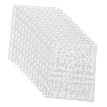 14 Sheets Vinyl Letter Stickers for Mailbox Numbers, Self Adhesive PVC Alphabet Decals for Crafts