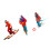 Figurines miniatures peintes à la main, échelle-Ensemble de skis 1