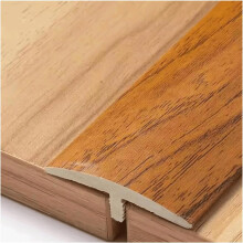 Self Adhesive PVC Floor Transition Strip Teak T Molding Door Threshold Trim for Smooth Floor Edges