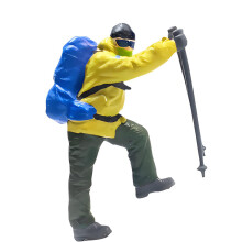 Realistische wandernde Menschenfigurenmodell für-Eiswandern