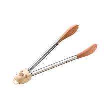 Multifunctional Silicone Cooking Tongs Safe For Nonstick-Brown