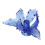 Décoration de support de bâton d'encens en verre de-Bleu 1