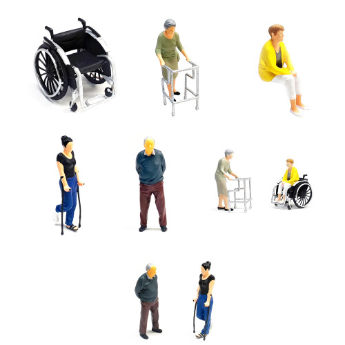Statues humaines miniatures à l'échelle 1:64,-Récupération 1