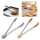 Ergonomic Handle Kitchen Tongs Accessory Perfect For-Purple 3