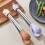 Ergonomic Handle Kitchen Tongs Accessory Perfect For-Purple 7