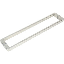 Black 304 Stainless Steel Barn Door Handle, Modern Rectangular Double Sided Pull for Sliding Glass and Shower Doors