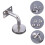 Handrail Bracket Stainless Steel Stair Rail Bracket Wall Mounted Support Easy Installation Durable 4