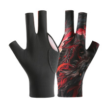 Left Handed Billiard Gloves Anti Slip Silicone Grip For-TQ6