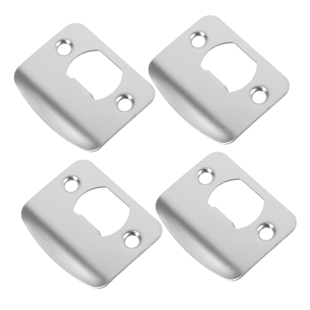 4Pcs Deadbolt Strike Plate Kit Stainless Steel Door Frame Reinforcement For Secure Locking 9771547841036
