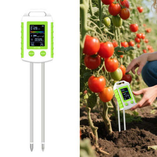 6 In 1 Soil Testing Meter Set Measure Humidity Acidity Sunlight 1