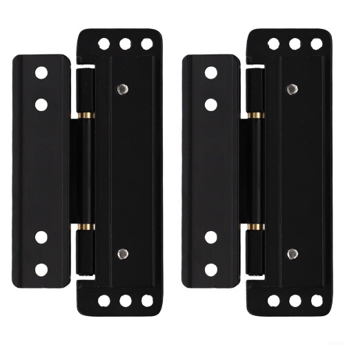 2 Pack Adjustable Concealed Door Hinges Ultra Thin Invisible Design 60kg Load Capacity Easy Alignment