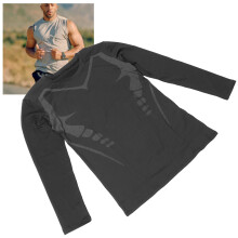 Training Long Sleeve Shirt L Black 54cm/21.3in