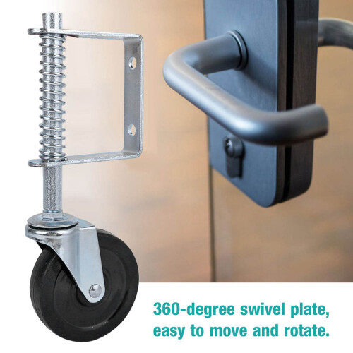 4in Rubber Gate Wheel Swivel Caster 110lbs 2