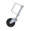 4in Rubber Gate Wheel Swivel Caster 110lbs 11
