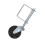 4in Rubber Gate Wheel Swivel Caster 110lbs 12