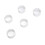 5pcs Threadless Headset Spacers 28.6mm 15mm Silver 2