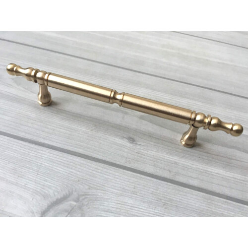 Solid Brass Cabinet Handles and Drawer Pulls, Polished Finish, Easy Install for Dresser or Kitchen 1