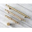 Solid Brass Cabinet Handles and Drawer Pulls, Polished Finish, Easy Install for Dresser or Kitchen 5