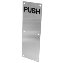 Stainless Steel Door Push Plate and Kick Plate 2 in 1 Design Heavy Duty Door Surface Protection
