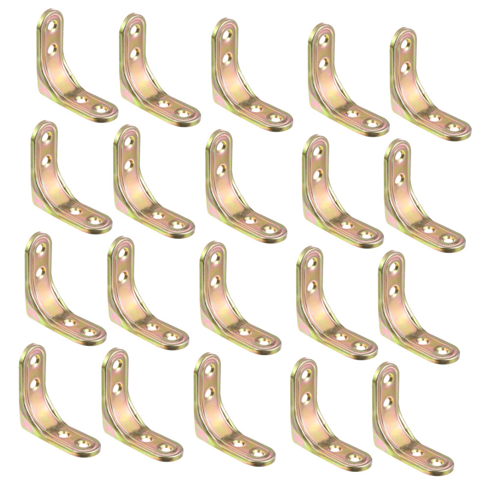 20 Pcs Heavy Duty L Brackets For Furniture, CorrosionâResistant Corner Brace For Shelves, Tables And Cabinets 9351714464413