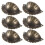 6pcs Vintage Shell Design Cabinet Knobs Decorative Drawer Pulls for Dresser Wardrobe Closet 1