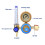 Argon CO2 Flow Regulator 0-25MPa, 0.15MPa Color 12