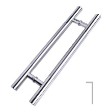 Stainless Steel Sliding Door Handle for Glass Door, Corrosion Resistant, Polished Finish, 8060cm
