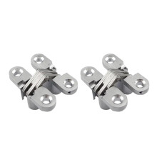 Stainless Steel Heavy Duty Concealed Door Hinges 2pcs, Silent Sliding Hidden Hinges for Interior Doors
