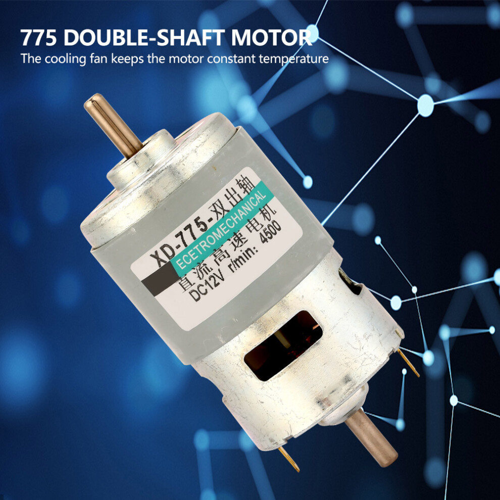 775 Dual-Shaft Dc Motor 50W 12V 4500Rpm No Bracket 5051393631703