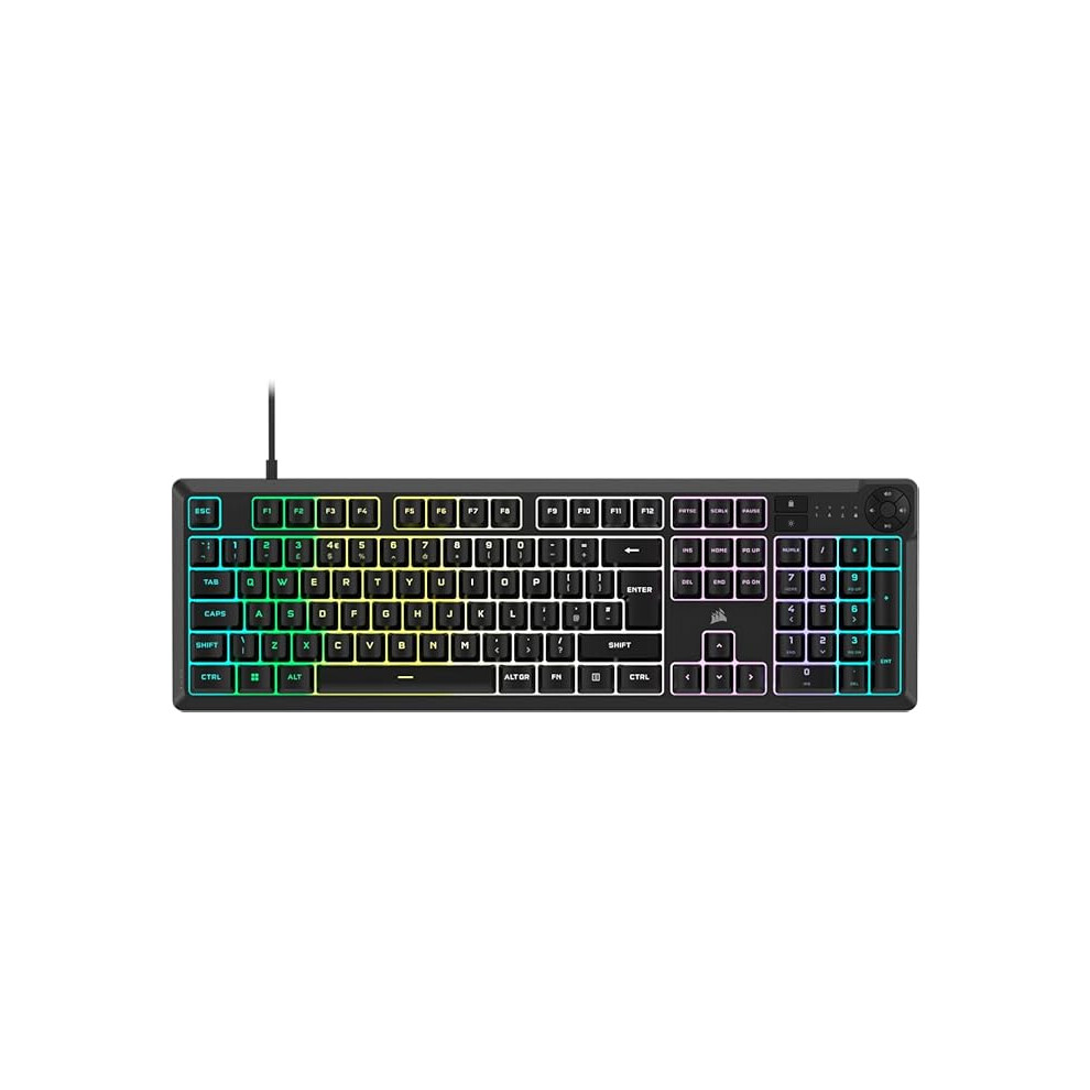 Corsair K55 Core Rgb Membrane Wired Gaming Keyboard Quiet, Responsive Switches