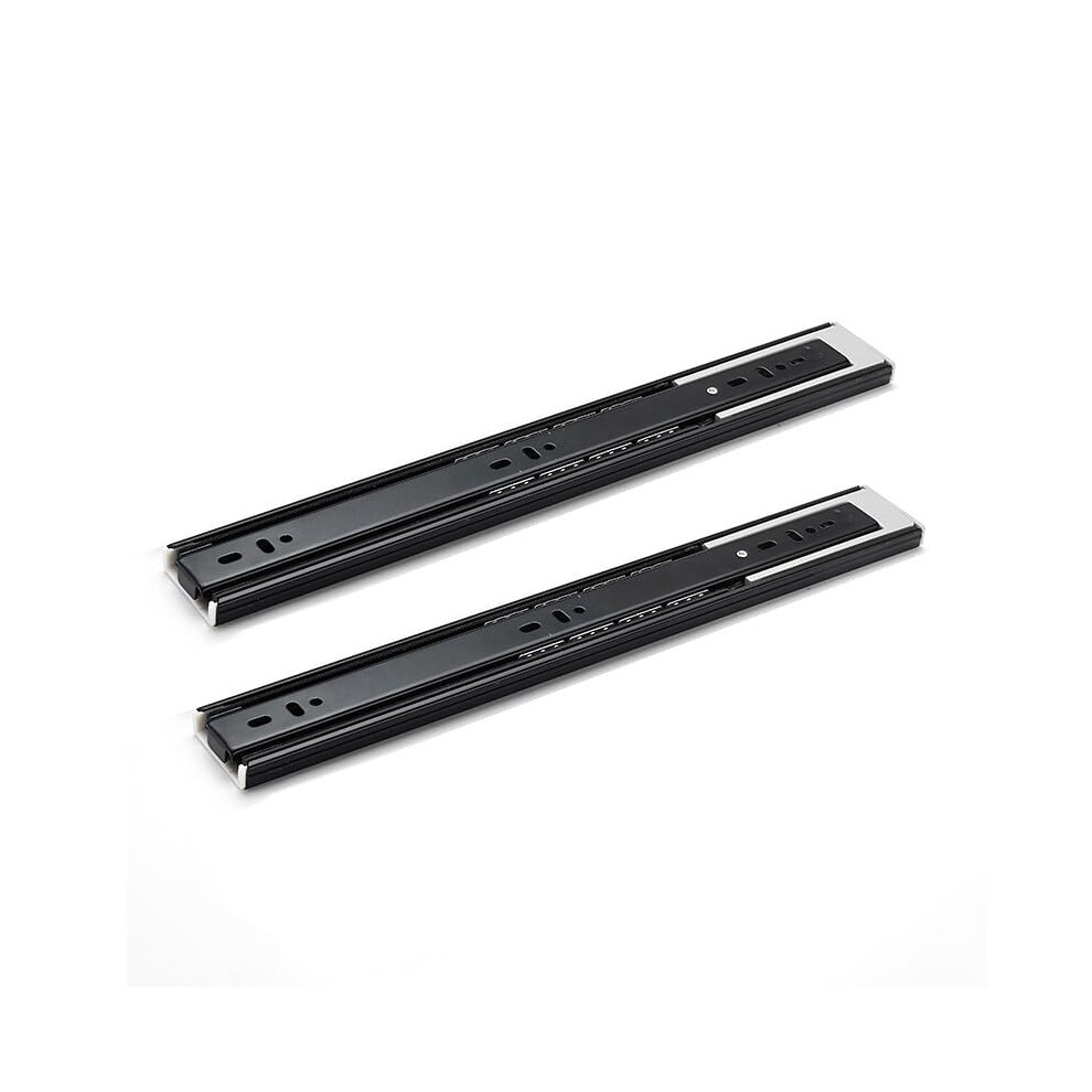 Soft Close Drawer Slides 12 Inch Full Extension Black Ball Bearing Heavy Duty 100Lb Side Mount 9073542984580