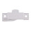 White Window Sash Lock 21/4 Inch Hole Spacing, Durable Low Profile Replacement Sweep Lock 1
