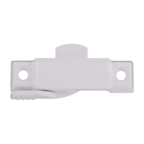 White Window Sash Lock 21/4 Inch Hole Spacing, Durable Low Profile Replacement Sweep Lock