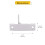 White Window Sash Lock 21/4 Inch Hole Spacing, Durable Low Profile Replacement Sweep Lock 2