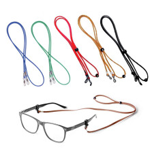 5Pcs Adjustable Leather Eyeglass Strap Set, Secure Anti‑Slip Glasses Holder for Sports and Outdoor Use