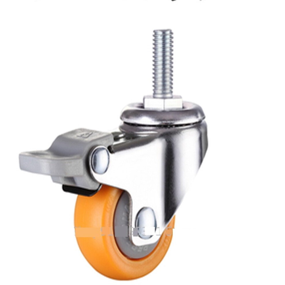 Furniture Casters Wheels 1.5 Inch Blue Swivel Rubber Caster For Furniture Smooth Rolling Mobility 9073542984986
