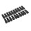 20pcs Genuine Leather Zipper Pulls, Black & Gold 14