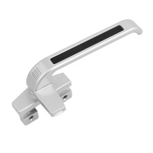 Right Hand Casement Window Locking Handle Silver Gray Zinc Alloy 2pcs Secure Fit Easy Installation