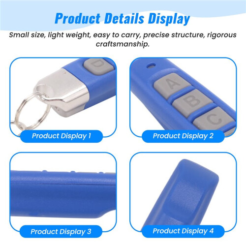 433MHz RF Remote Control Compact Wireless Duplicator for Garage Doors Gates Systems Universal Compatibility Easy Setup D 1