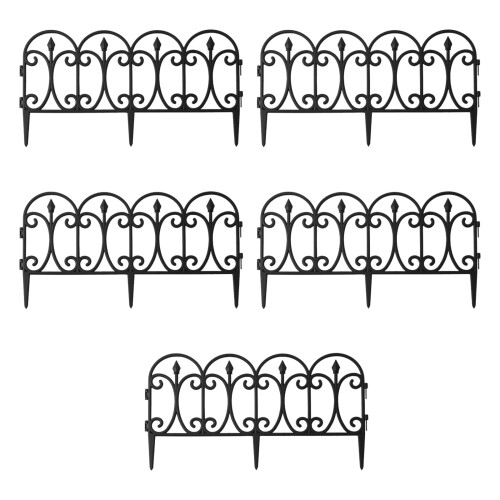 Reusable Plastic Partition Panels For Garden Office-Black arch