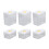 Pack of 6 Stackable Airtight Plastic Clear Dry Food Storage 1