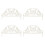 Interlocking Plastic Fence Panels For Outdoor-White butterfly 1