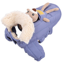 Dog Winter Clothing 2 Leg Thermal Outfit Bright Color-Blue S